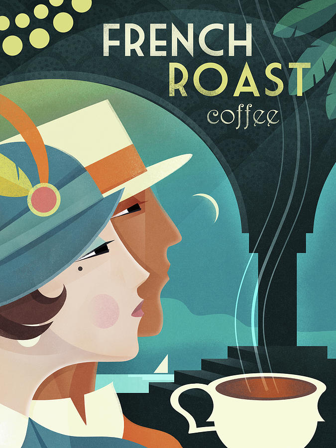Coffee Digital Art - Coffee French by Martin Wickstrom Coffee Digital Art - Coffee French by Martin Wickstrom