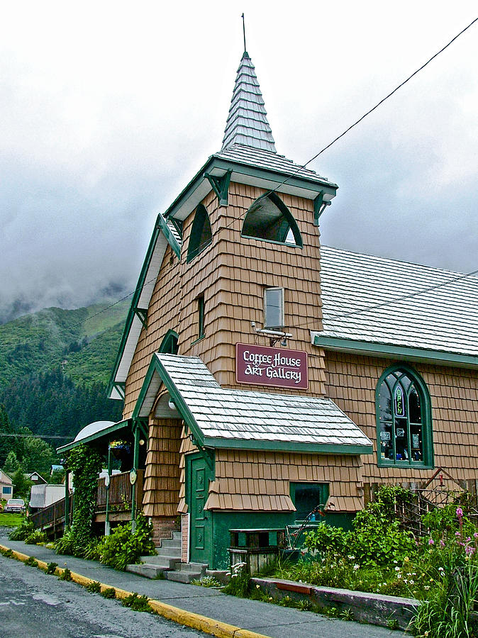 Coffee House and Art Gallery in Seward, Alaska Photograph by Ruth Hager