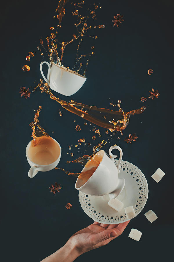 Coffee Photograph - Coffee Mess by Dina Belenko