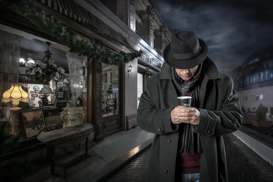 Creative Edit Photograph - Coffee Will Smooth Out The Wait ... by Dmitry Skvortsov Creative Edit Photograph - Coffee Will Smooth Out The Wait ... by Dmitry Skvortsov