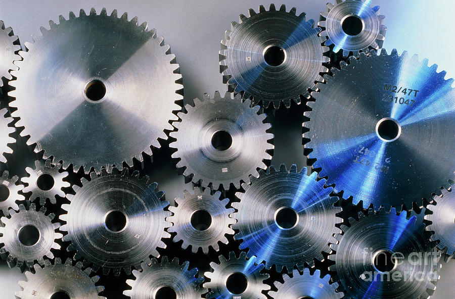 Cogs And Gears. Photograph by Rosenfeld Images Ltd/science Photo Library