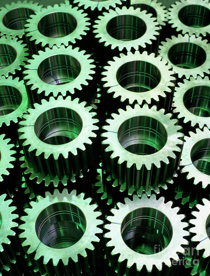 Cogs For Use In Rolling Mill Gears Photograph by Rosenfeld Images Ltd/science Photo Library