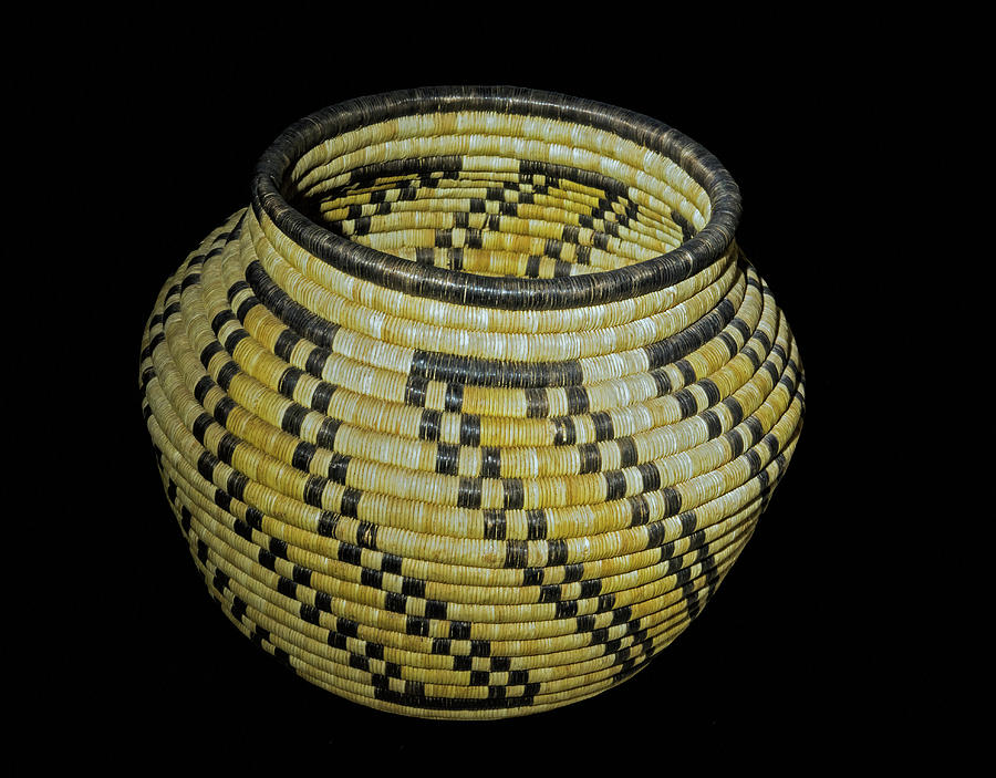 Coiled Basket, Hopi Tribe Photograph by Millard H. Sharp