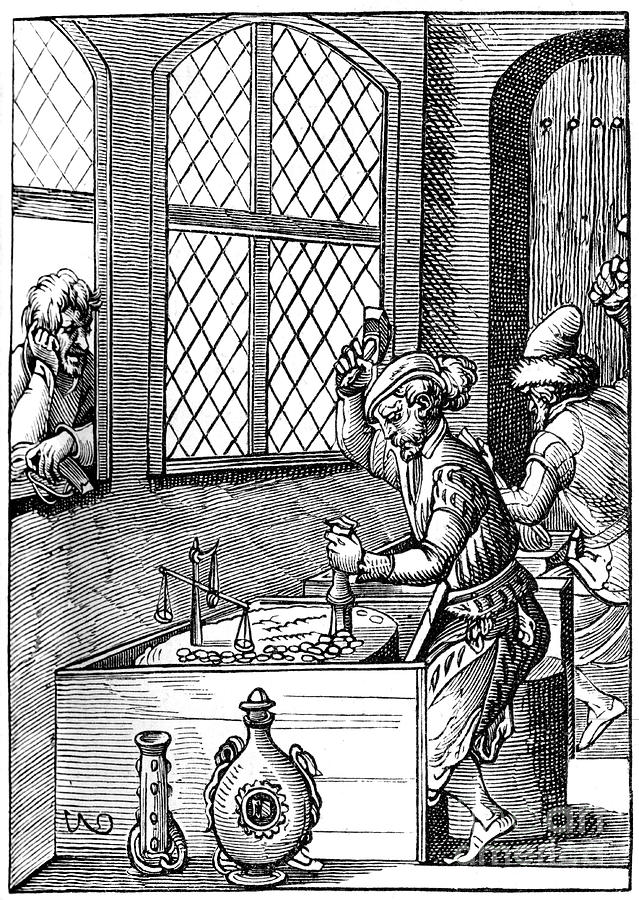 Coin Maker, 16th Century 1849.artist Drawing by Print Collector