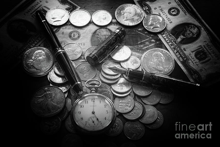 Coins of Time Photograph by Dale Powell