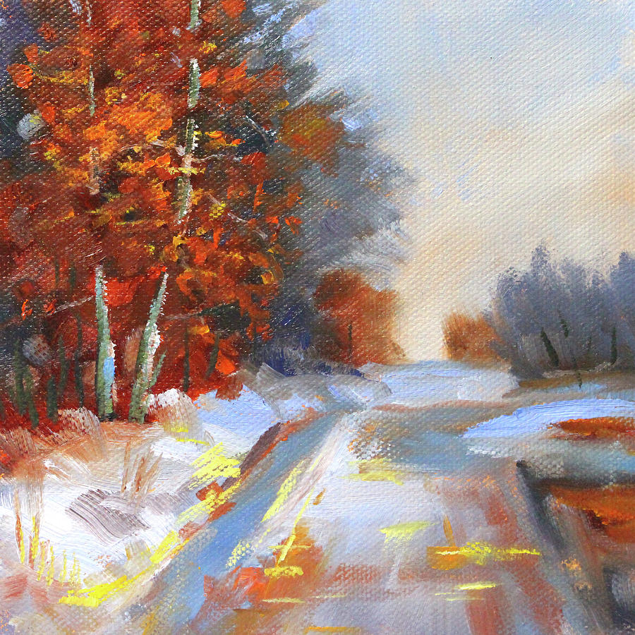 Cold Morning Painting by Nancy Merkle
