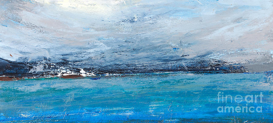 A Digital Art - Cold Ocean, Landscape With The Sea by Ingaga A Digital Art - Cold Ocean, Landscape With The Sea by Ingaga