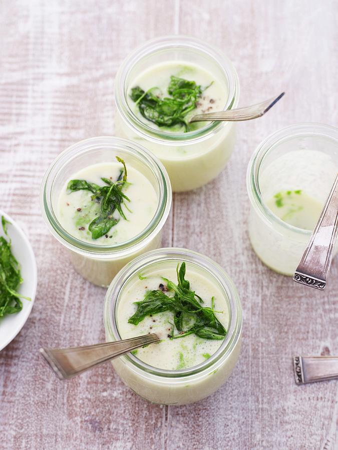 Cold Potato Soup With Rocket Photograph by Oliver Brachat