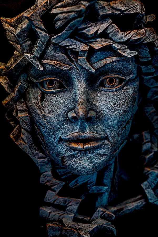 Cold Stone Mask Photograph by Simon Ciappara Lrps.