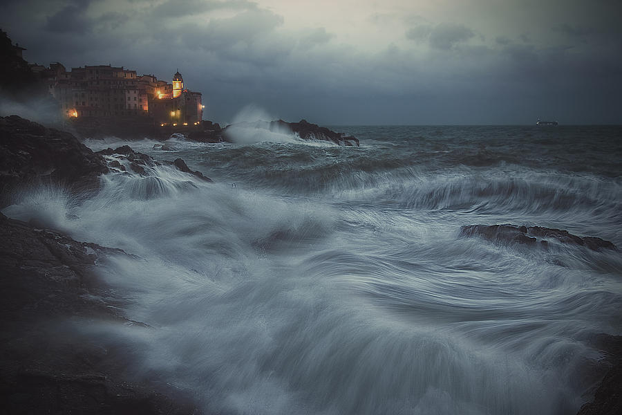 Cold Storm In Tellaro Photograph by Paolo Lazzarotti