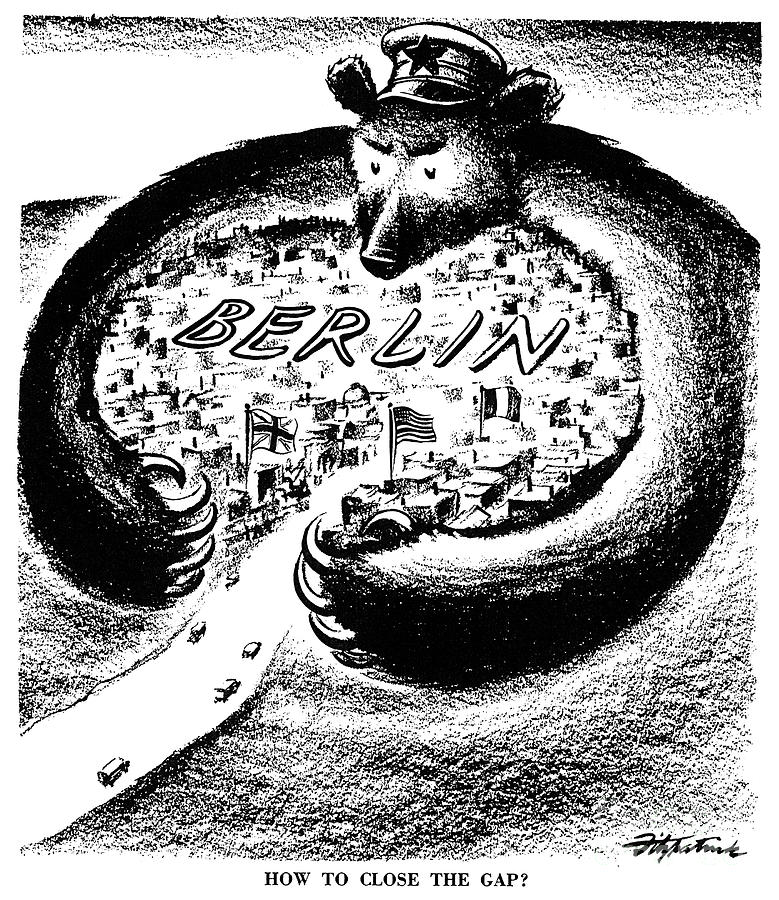 Cold War Berlin Drawing by D R Fitzpatrick Fine Art America