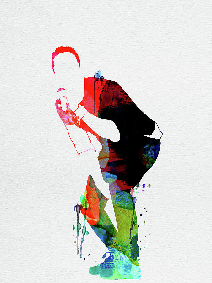Coldplay Mixed Media - Coldplay Watercolor by Naxart Studio