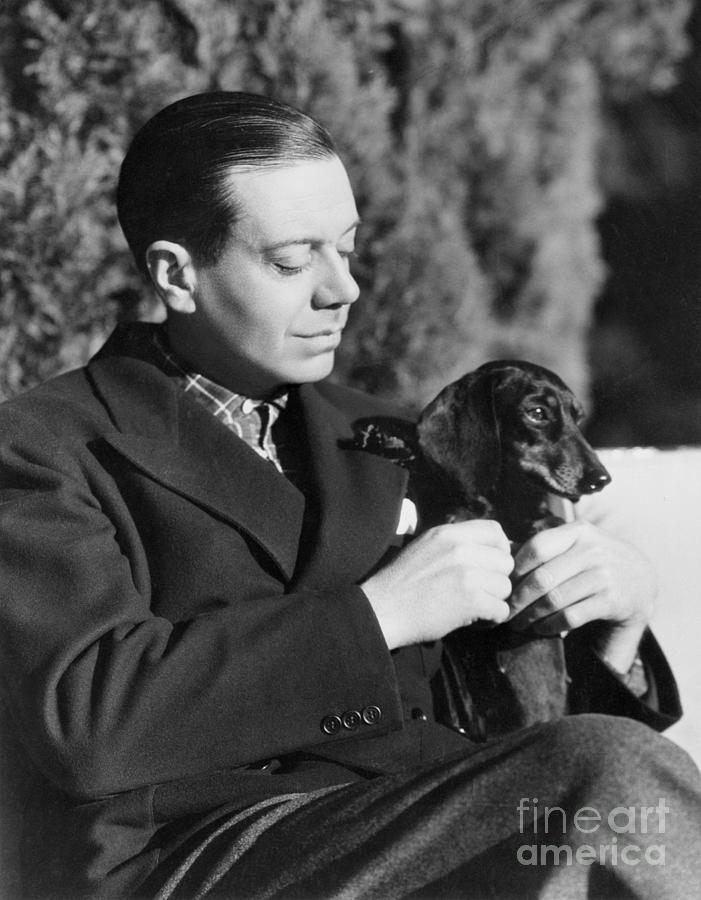 Cole Porter And His Dachshund Photograph by Bettmann