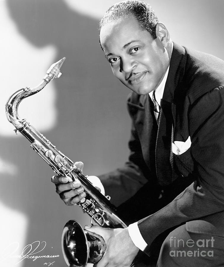 Coleman Hawkins Holding Saxophone Photograph by Bettmann