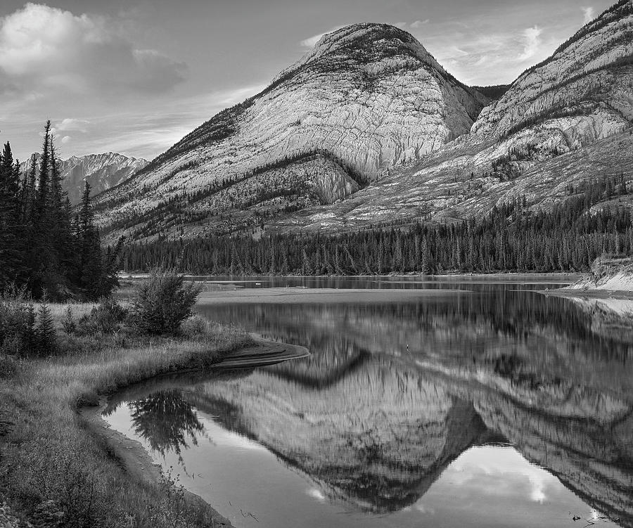Colin Range And Athasca River Alberta Photograph by Tim Fitzharris