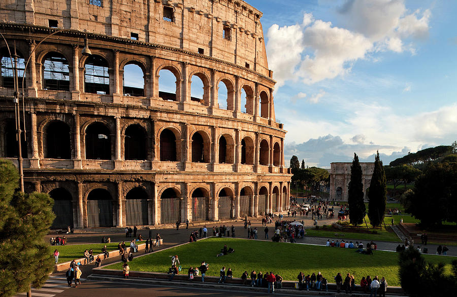 Coliseum, Rome, Italy Digital Art by Guido Baviera