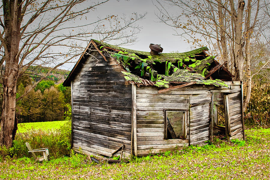 Collapsed Roof Photograph By Chester Wiker - Fine Art America