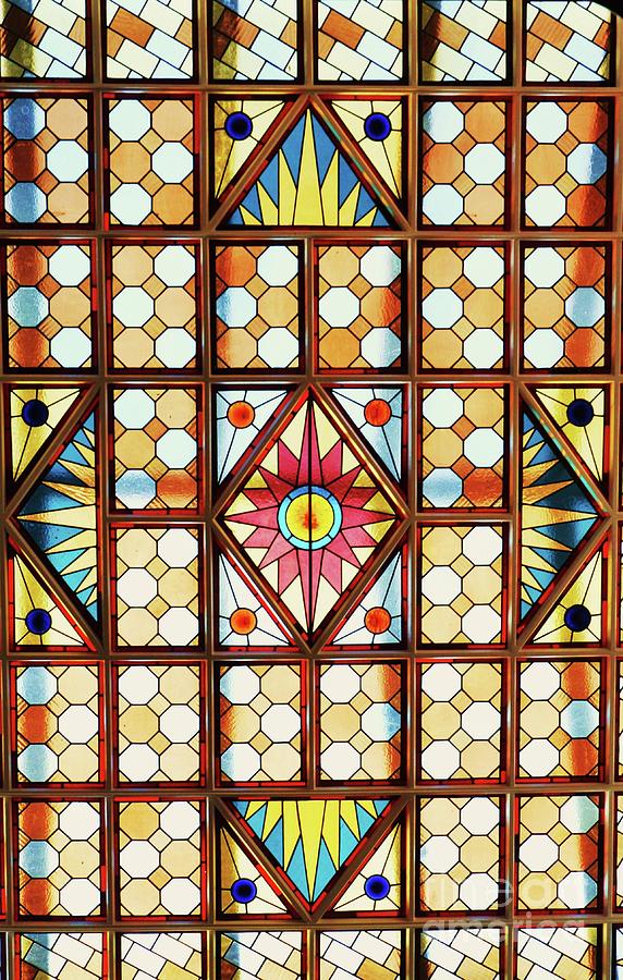 Collectible Stained Glass Skylight Photograph by Marcus Dagan