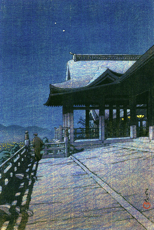 Collection of Scenic Views of Japan, Western Japan Edition, Kiyomizu Temple, Kyoto Painting by Kawase Hasui