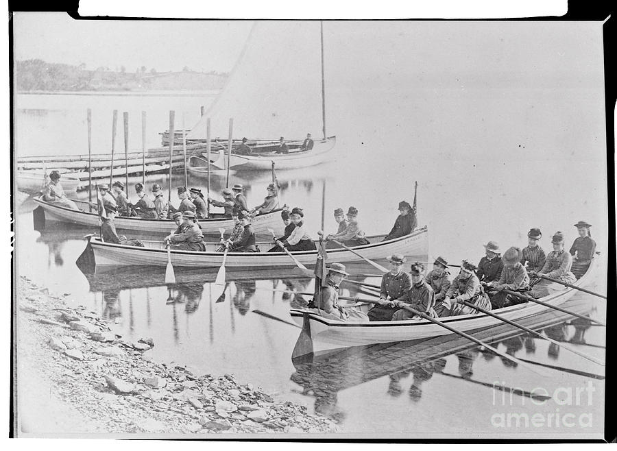 College Rowing Crew Photograph by Bettmann