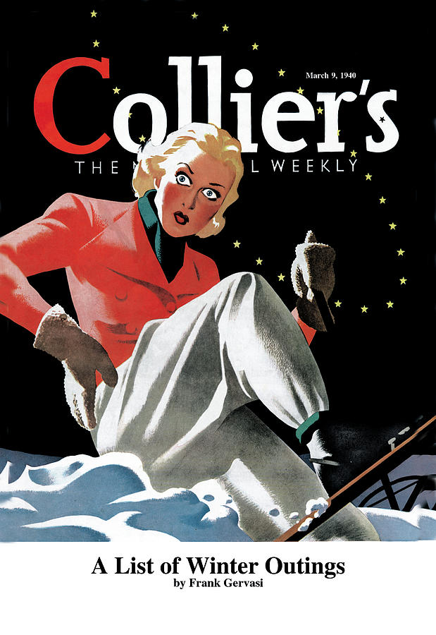 Colliers: A List of Winter Outings Painting by Henry Heier