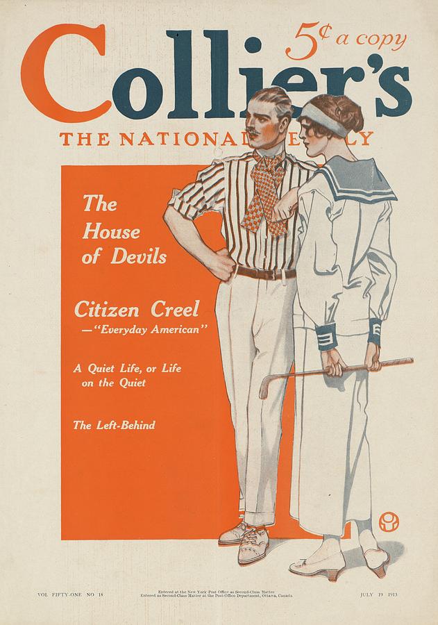 Colliers, The National. The House Of Devils Painting by Edward Penfield Colliers, The National. The House Of Devils Painting by Edward Penfield
