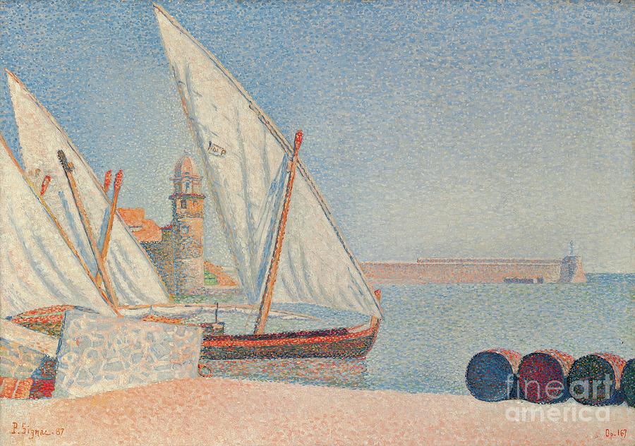 Collioure, Les Balancelles, 1887 Painting by Paul Signac