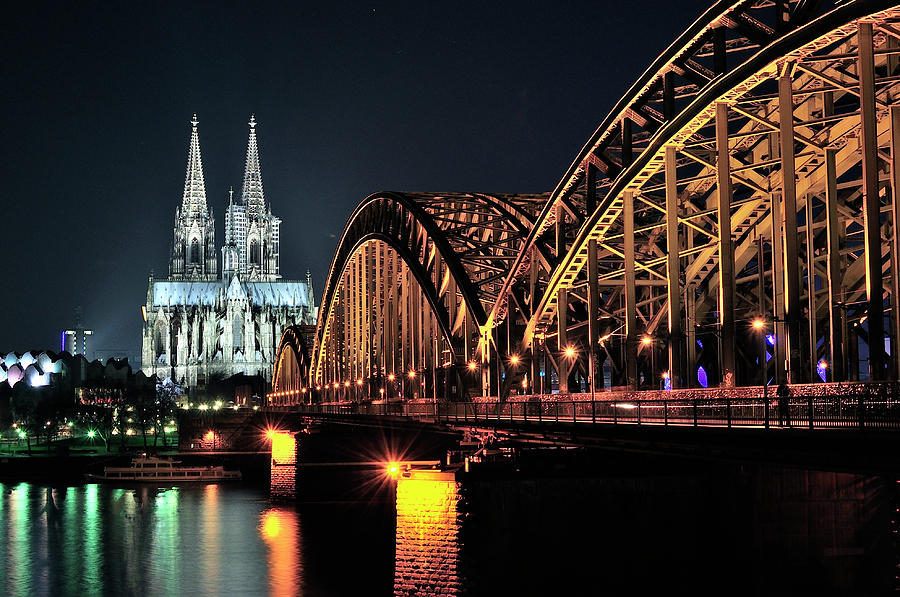Cologne Dom And Bridge Photograph by Kai Oyang