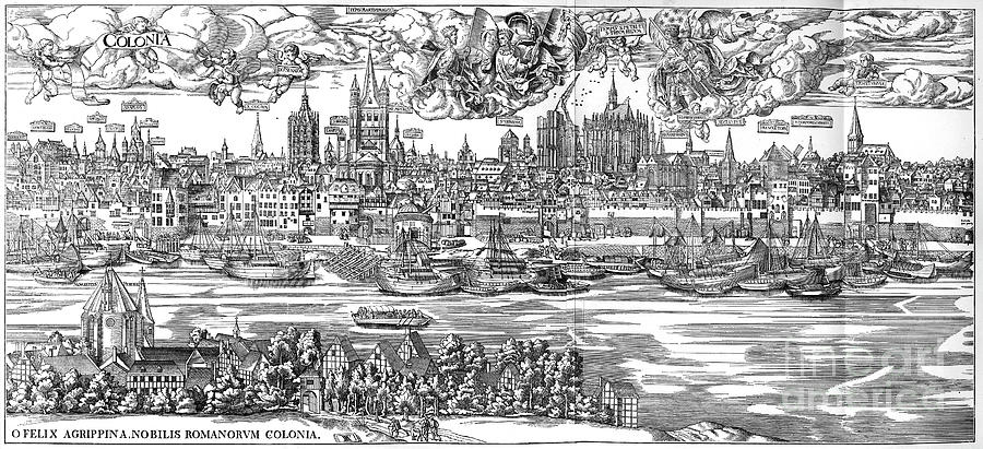 Cologne In 1530, 1903.artist Anton Drawing by Print Collector