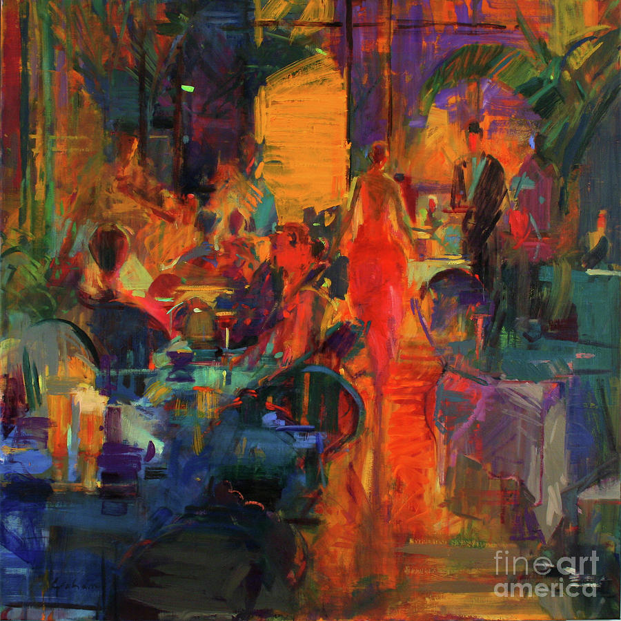 Restaurant Painting - Colombe Dor Days by Peter Graham
