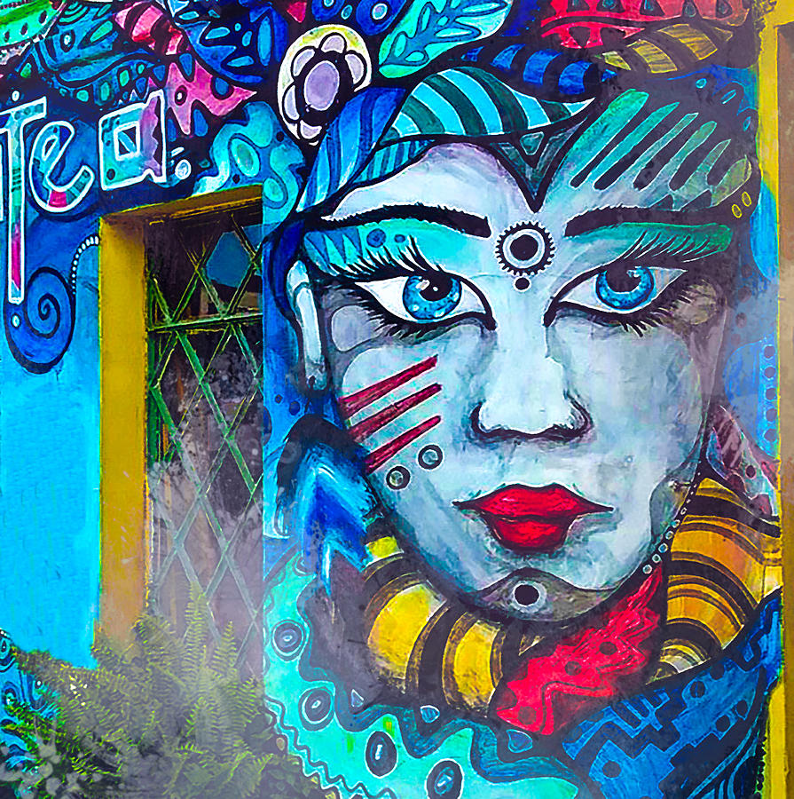 Colombia Door Graffiti Photograph