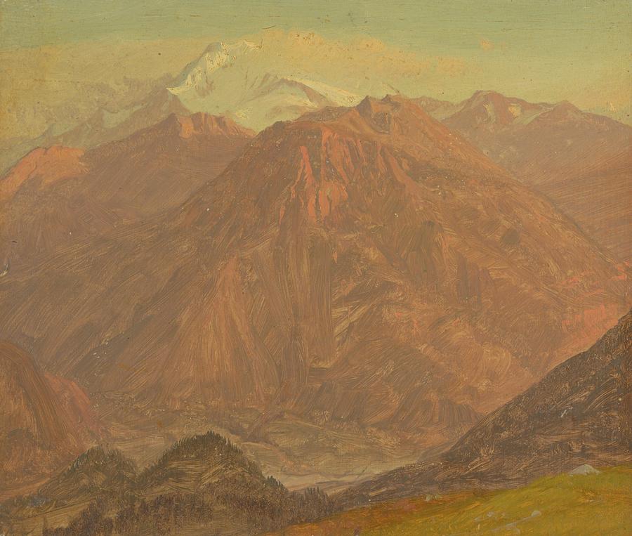 Colombia Or Ecuador, Mountains Painting by Frederic Edwin Church Colombia Or Ecuador, Mountains Painting by Frederic Edwin Church