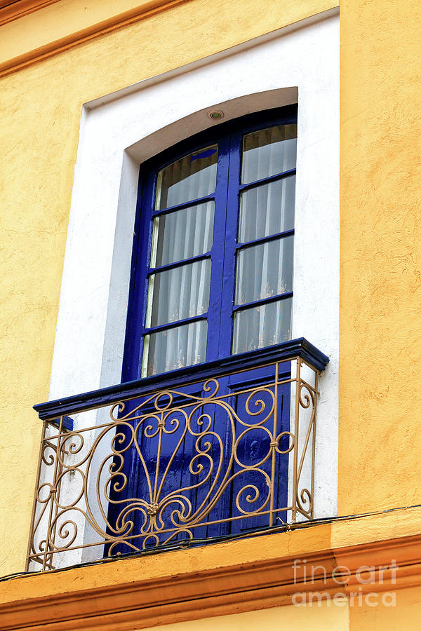 Colombian Blue Window in Zipaquira Photograph by John Rizzuto