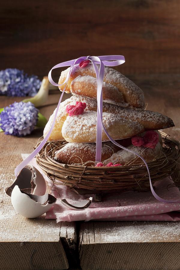 Colombine Di Pasqua easter Pastries, Italy Photograph by Blueberrystudio