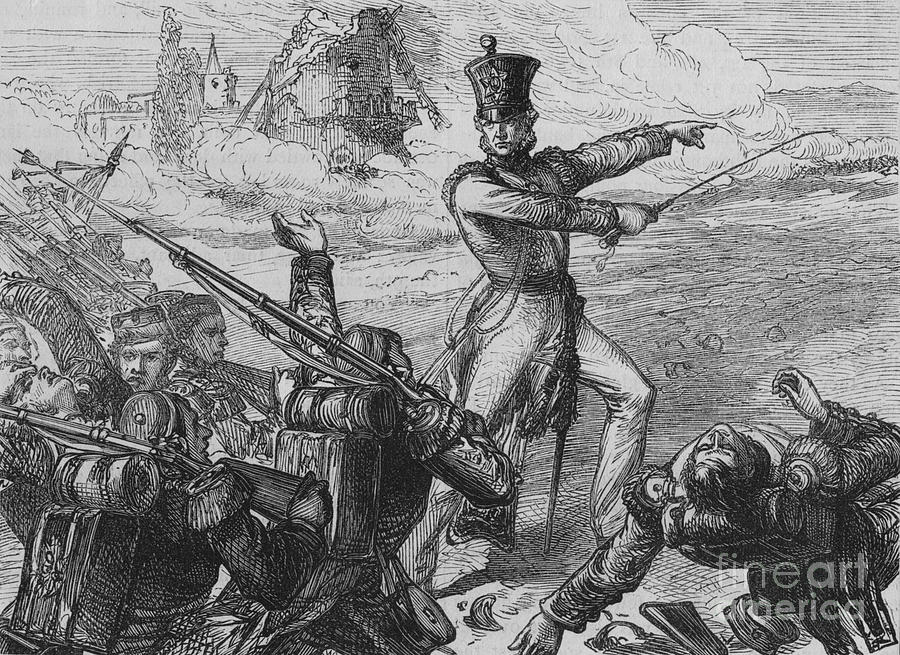 Colonel Fitzgeralds Charge At San Drawing by Print Collector