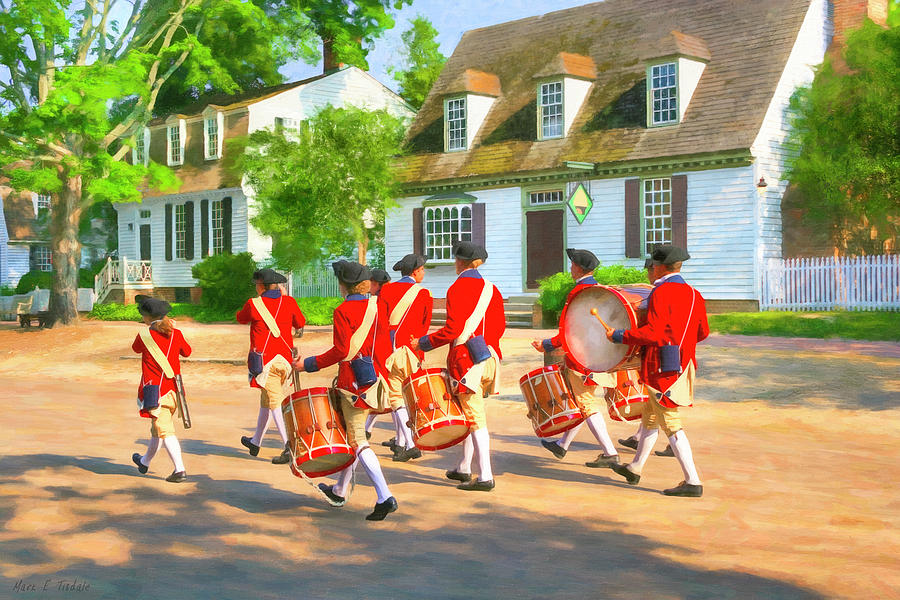 Drum Photograph - Colonial American Fife And Drum Corps by Mark Tisdale