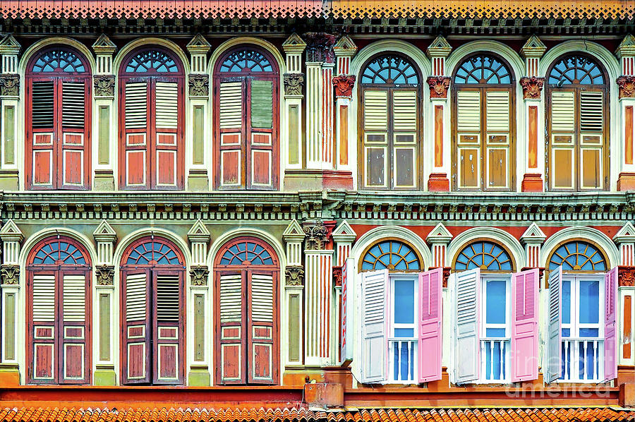 Architecture Photograph - Colonial architecture in Singapore by Delphimages Photo Creations
