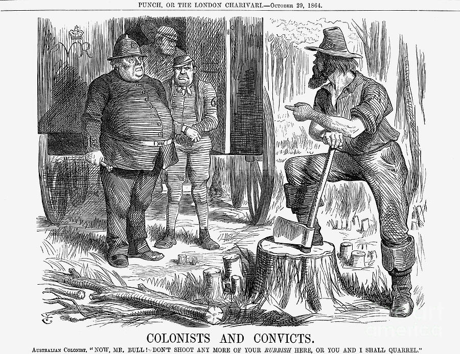 Colonists And Convicts 1864. Artist by Print Collector