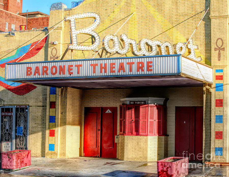 New Jersey Photograph - Color Baronet Theater Asbury Park New Jersey USA Demolished in 2010 by Chuck Kuhn