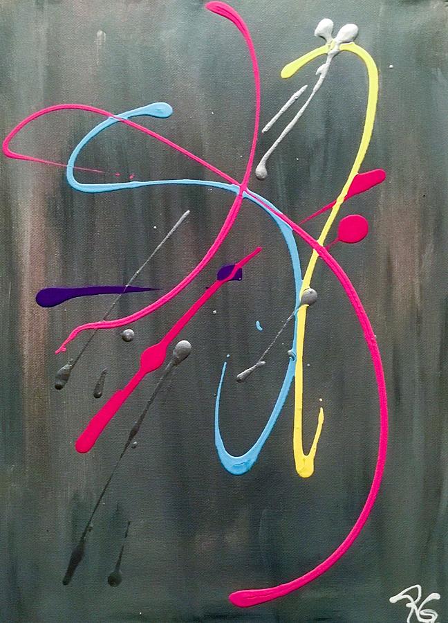 Abstract Painting - Color dance by Robin Gill