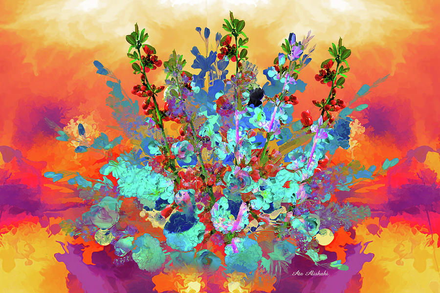 Still Life Mixed Media - Color Explosion 20 by Ata Alishahi