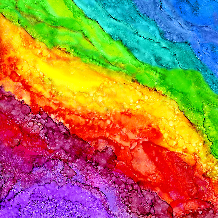 Color Flow #1 Painting by Ginny Gaura