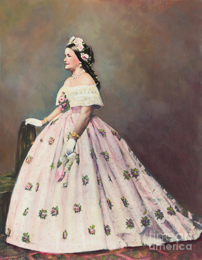 Color Illustration Of Mary Todd Lincoln Photograph by Bettmann
