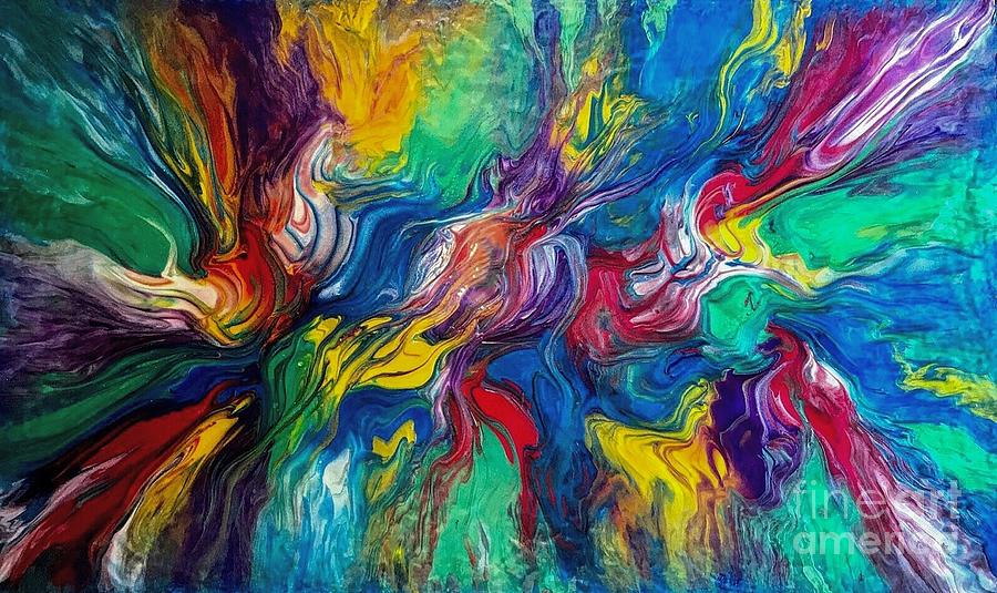 Color me happy  Painting by Donna Murray