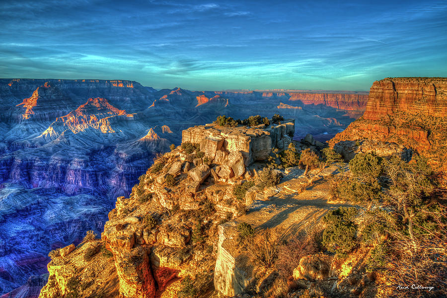 Color Me Majestic Grand Canyon National Park Sunrise Shadows Arizona Art Photograph by Reid Callaway