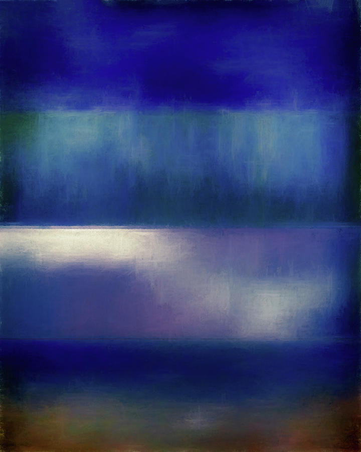 Abstract Digital Art - Color Of The Blues by Jon Woodhams Abstract Digital Art - Color Of The Blues by Jon Woodhams
