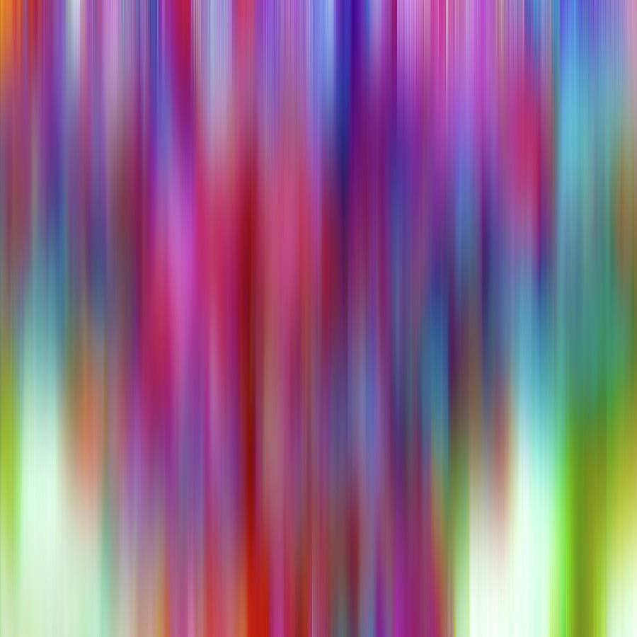 Abstract Digital Art - Color Streaks No 15 by Grant Osborne