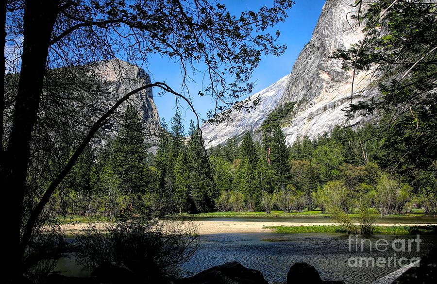 Color Yosemite Mirror Lake Landscape  Photograph by Chuck Kuhn
