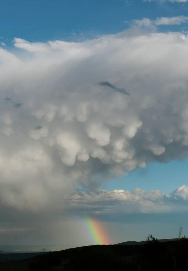 Colorado Cloud Formation with Rainbow Photograph by Cascade Colors