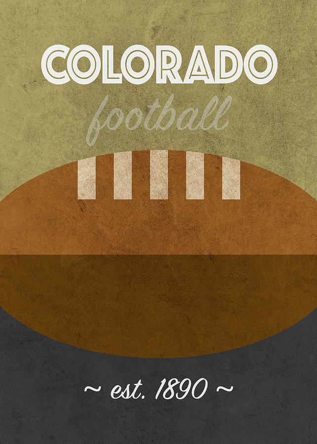 Colorado College Football Team Vintage Retro Poster Mixed Media By
